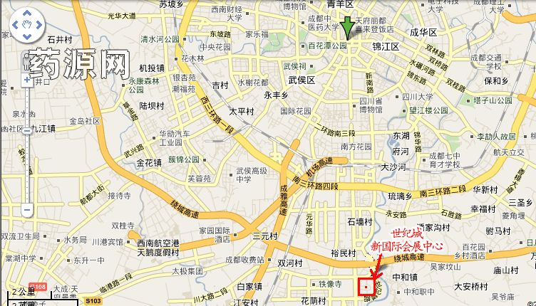 第62届全国药品交易会 成都地图