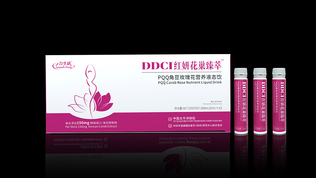 PQQ角豆玫瑰花营养液态饮 合生康DDCI红妍花巢臻萃 PQQ角豆玫瑰花营养液态饮 合生康DDCI红妍花巢臻萃