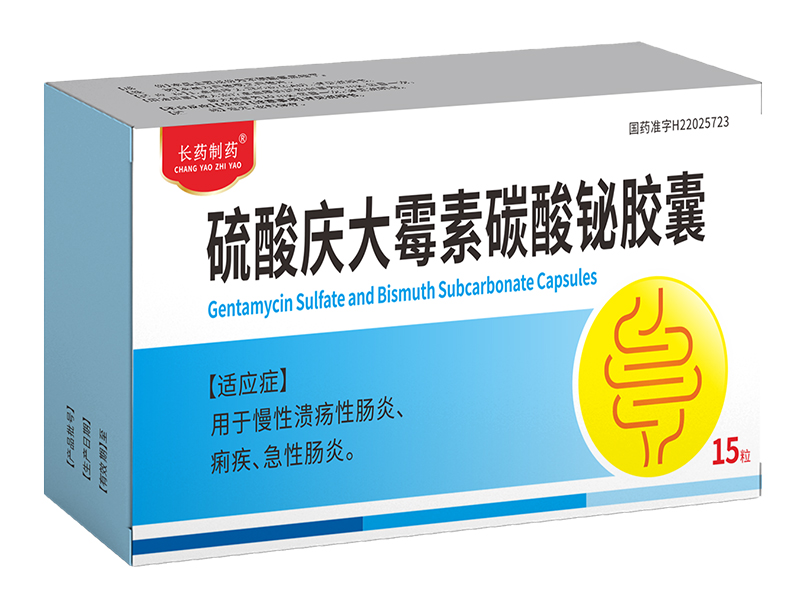 硫酸庆大霉素碳酸铋胶囊